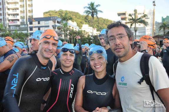 O primo Haroldo pronto para mais um triatlo, agora em Caiobá, litoral do Paraná
